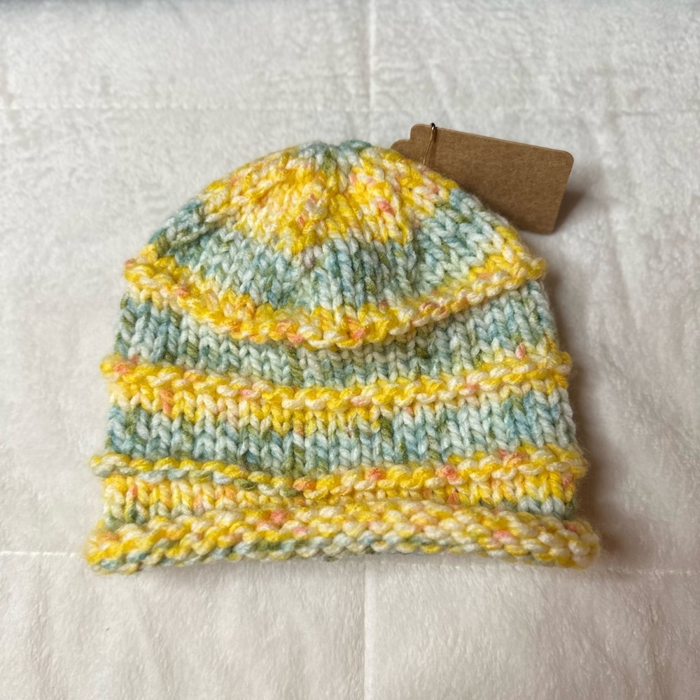 New Yellow & Green, Darci Soft Knitted Hat